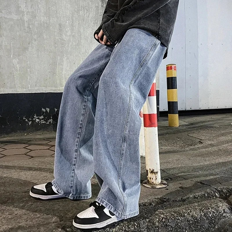 Straight-Leg High Street Pants
